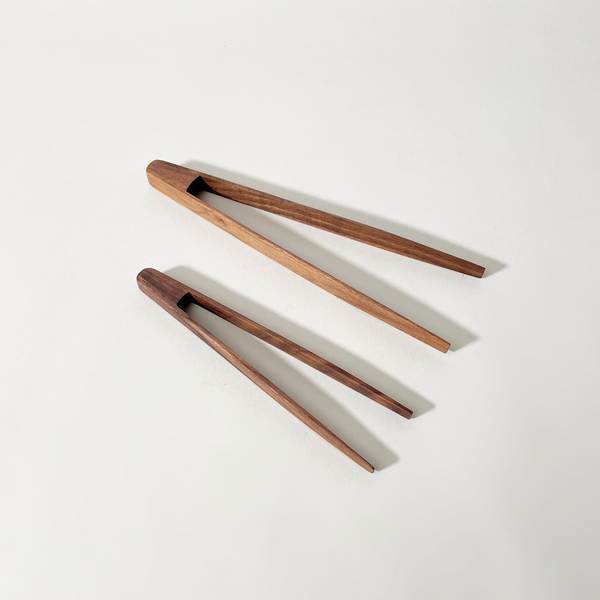 JBrody & Co. Walnut Wood Tongs