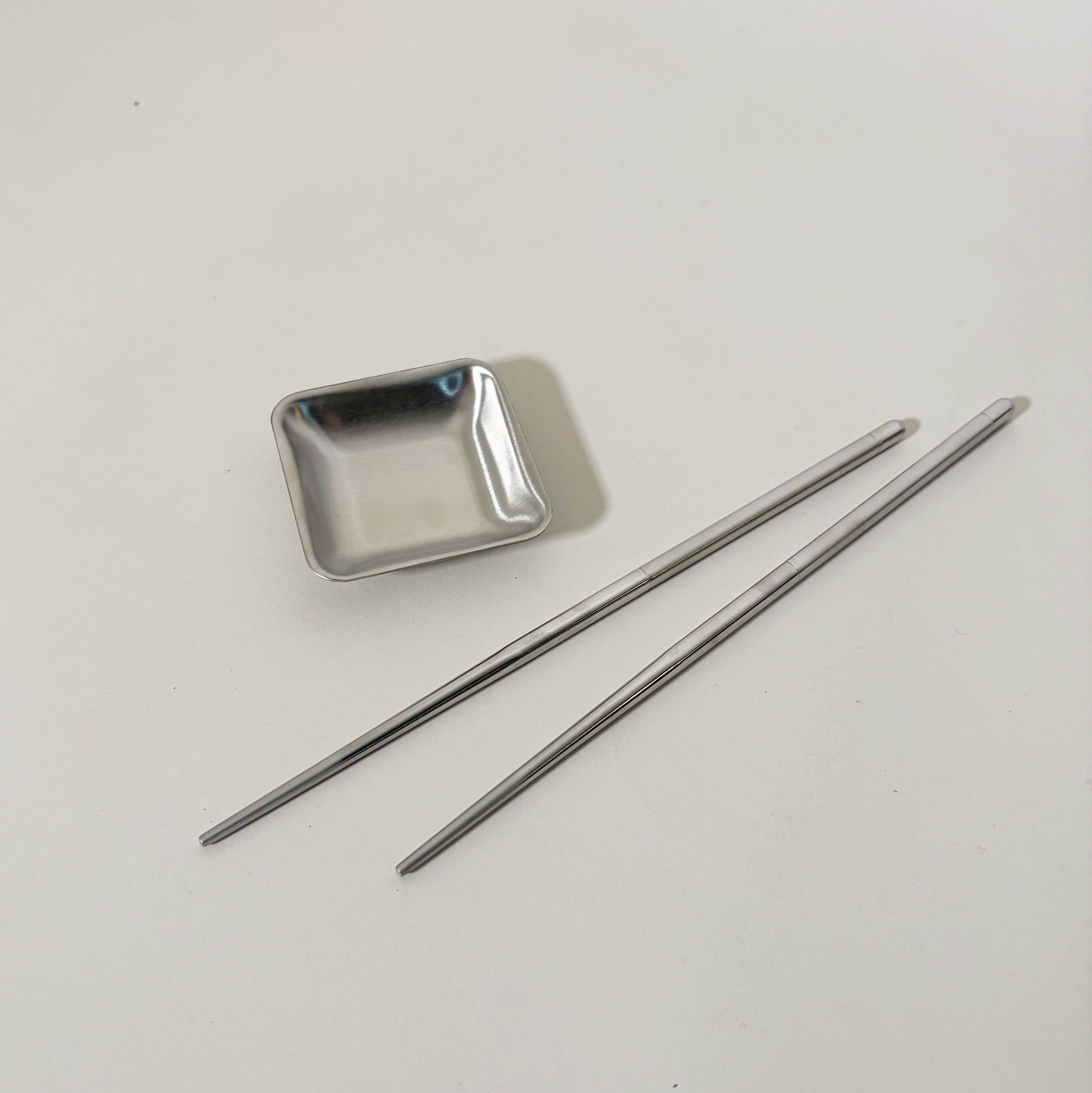 Small Stainless Steel Square Sauce Bowl