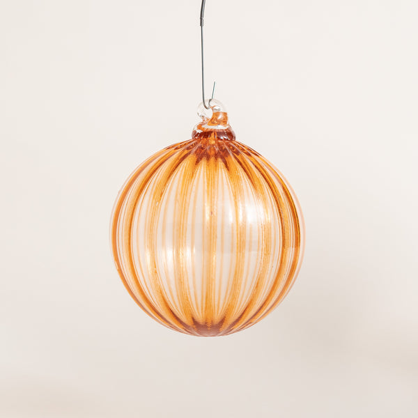 Kathleen Andersen Art Handblown Glass Ornaments Coral