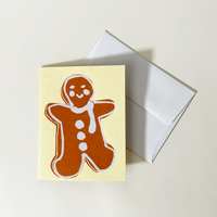 Screen Printed Gingerman Card