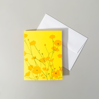 Screen Printed Buttercup Card