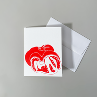 Screen Printed Heirloom Tomato Card