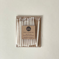 Knot & Bow Beeswax Party Candles, Ivory