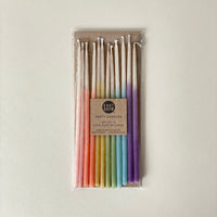 Knot & Bow Beeswax Party Candles, Tall Ombre