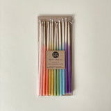 Knot & Bow Beeswax Party Candles, Tall Ombre