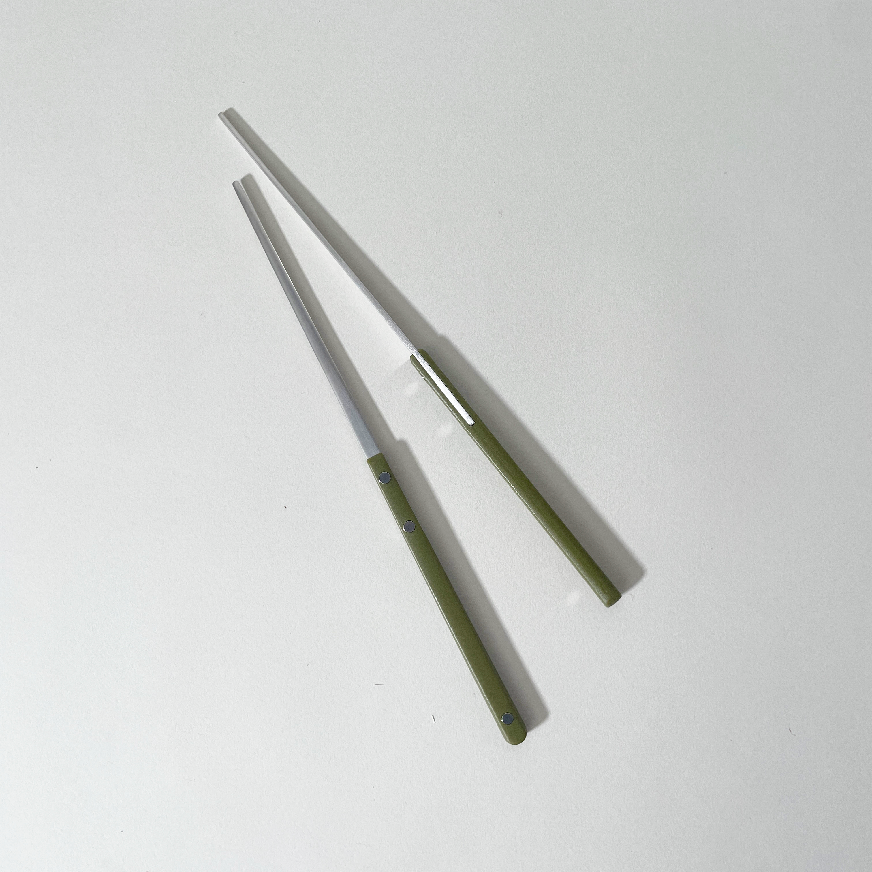 Colored Handle Stainless Steel Chopsticks