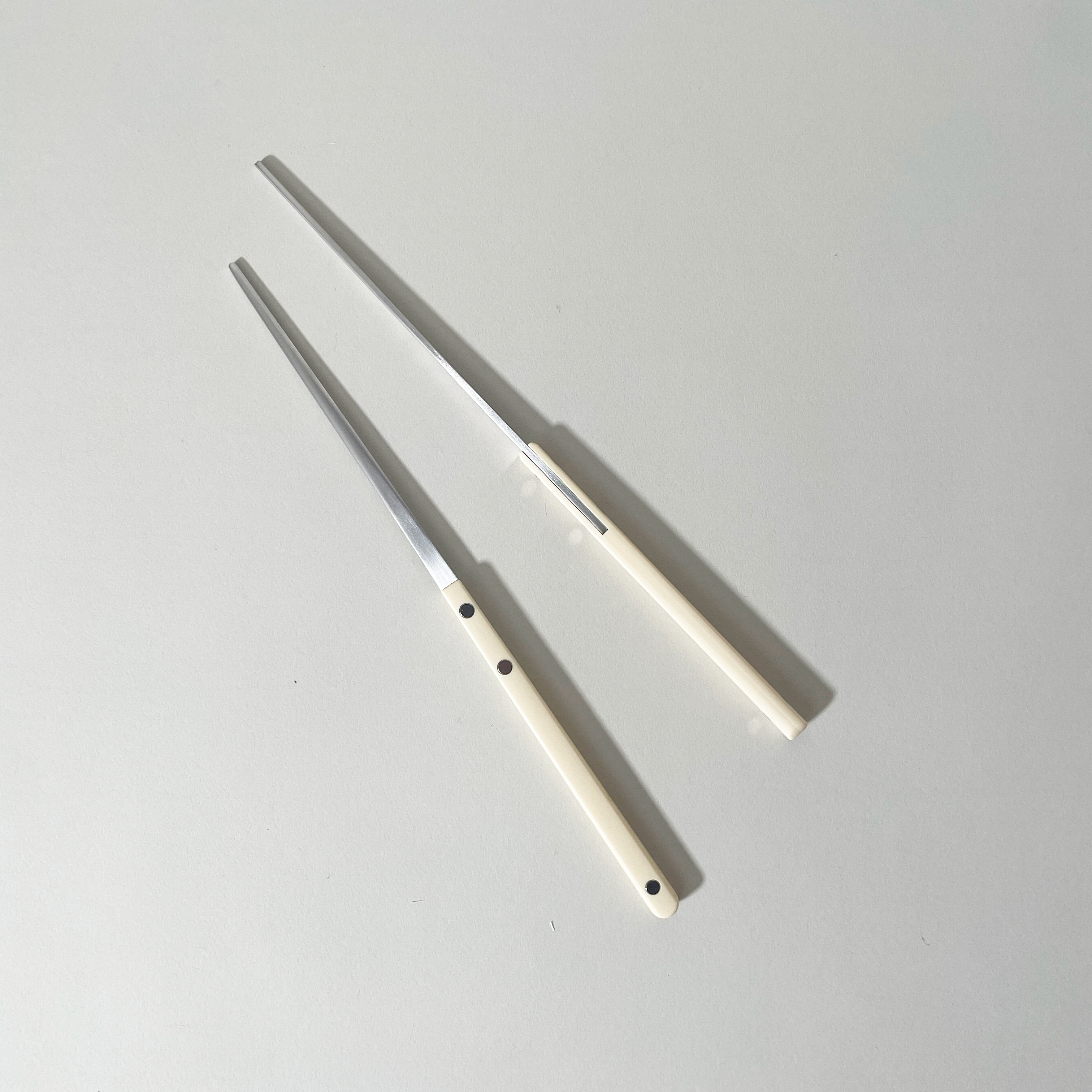 Colored Handle Stainless Steel Chopsticks