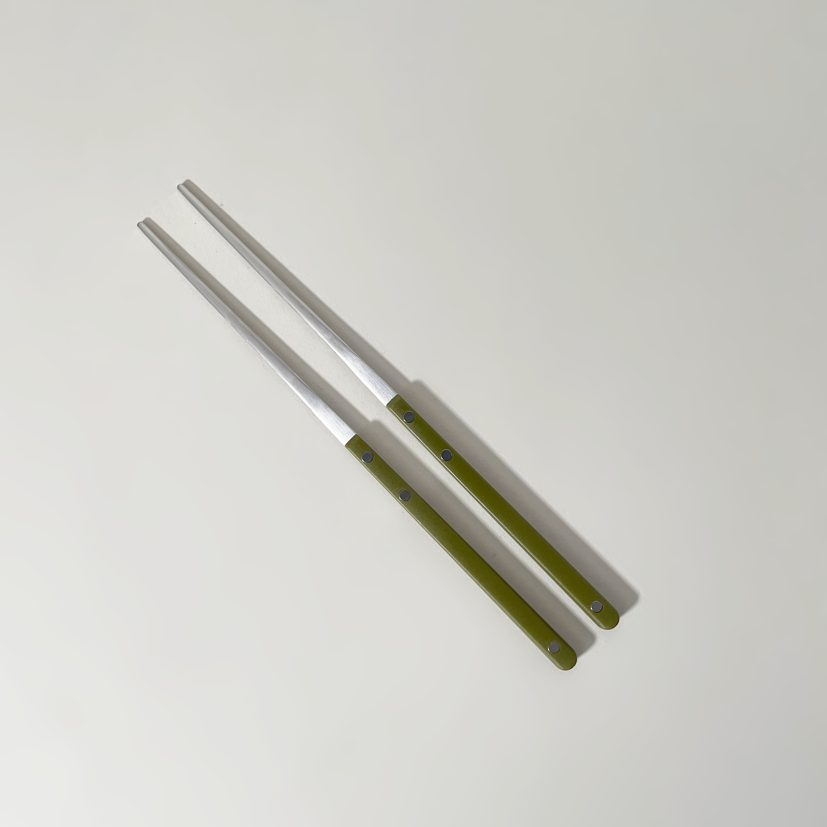 Colored Handle Stainless Steel Chopsticks
