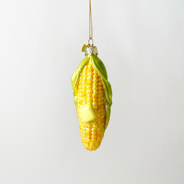 Corn Cob Blown Glass Ornament