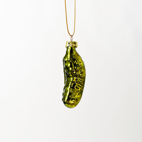 Pickle Blown Glass Ornament