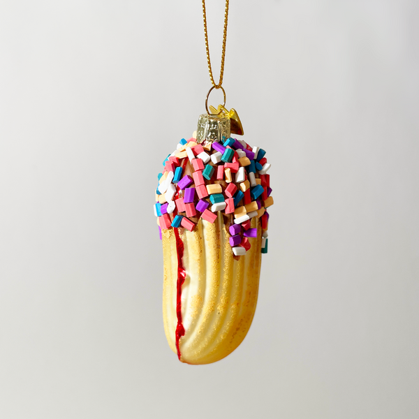 Kurt Adler Dipped Sandwich Cookie Blown Glass Ornament