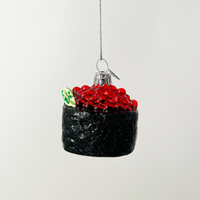 Kurt Adler Ikura Sushi Blown Glass Ornament