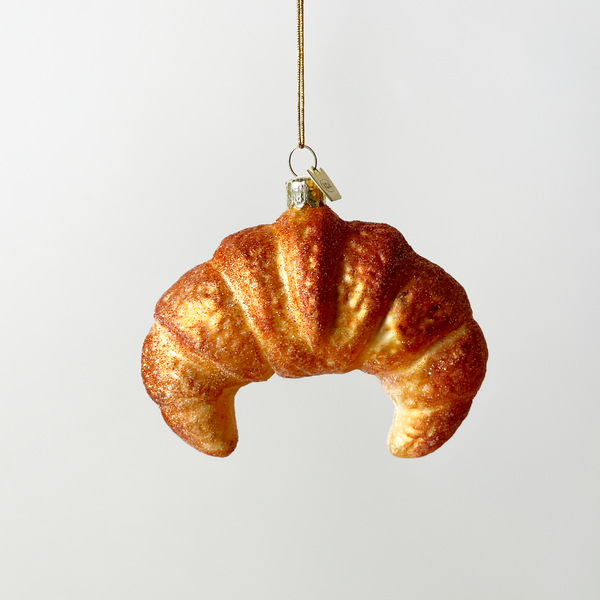 Kurt Adler Large Croissant Blown Glass Ornament