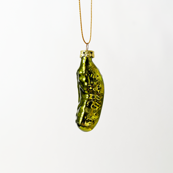 Kurt Adler Pickle Blown Glass Ornament