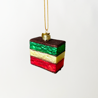 Kurt Adler Rainbow Cookie Blown Glass Ornament