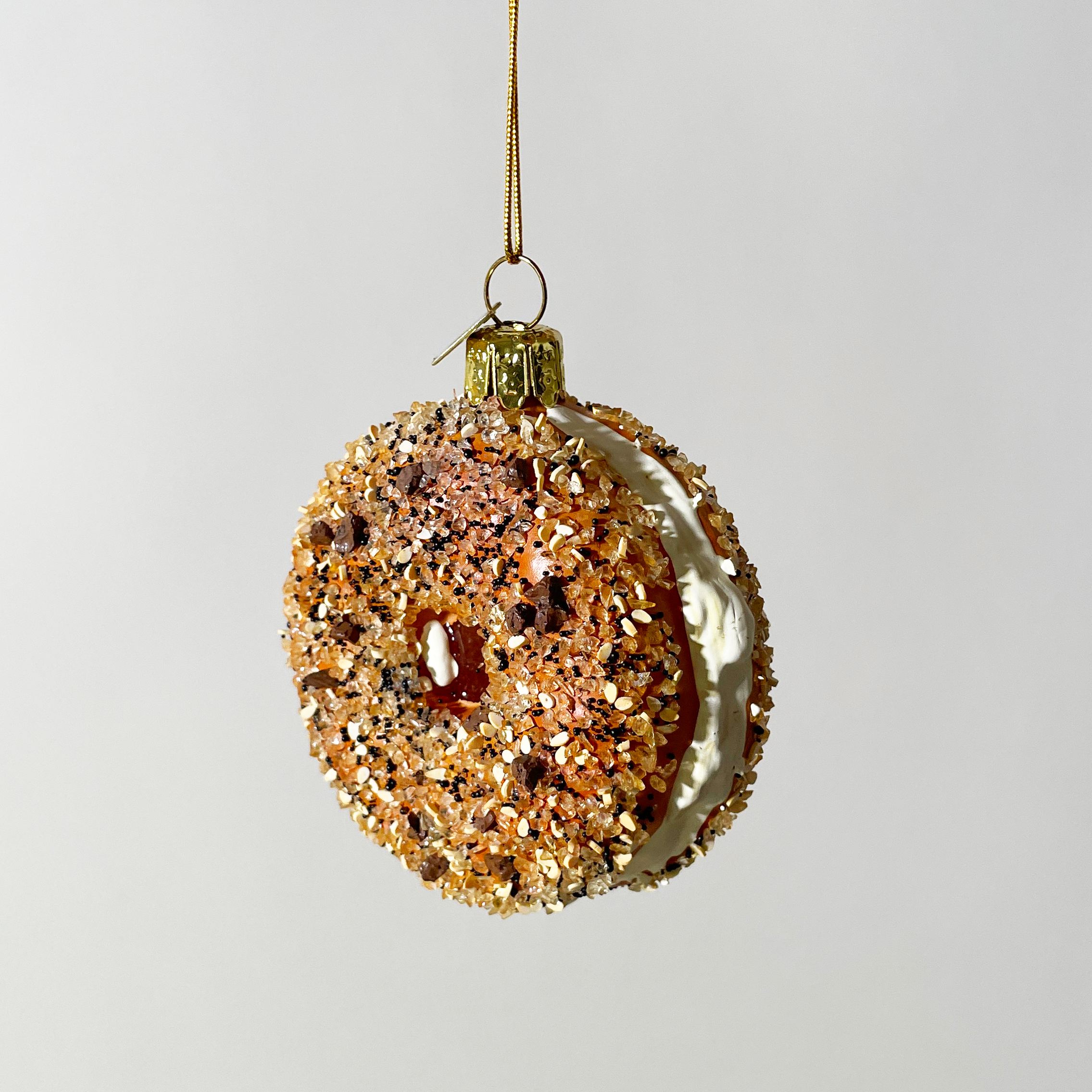 Assorted Bagels Blown Glass Ornaments