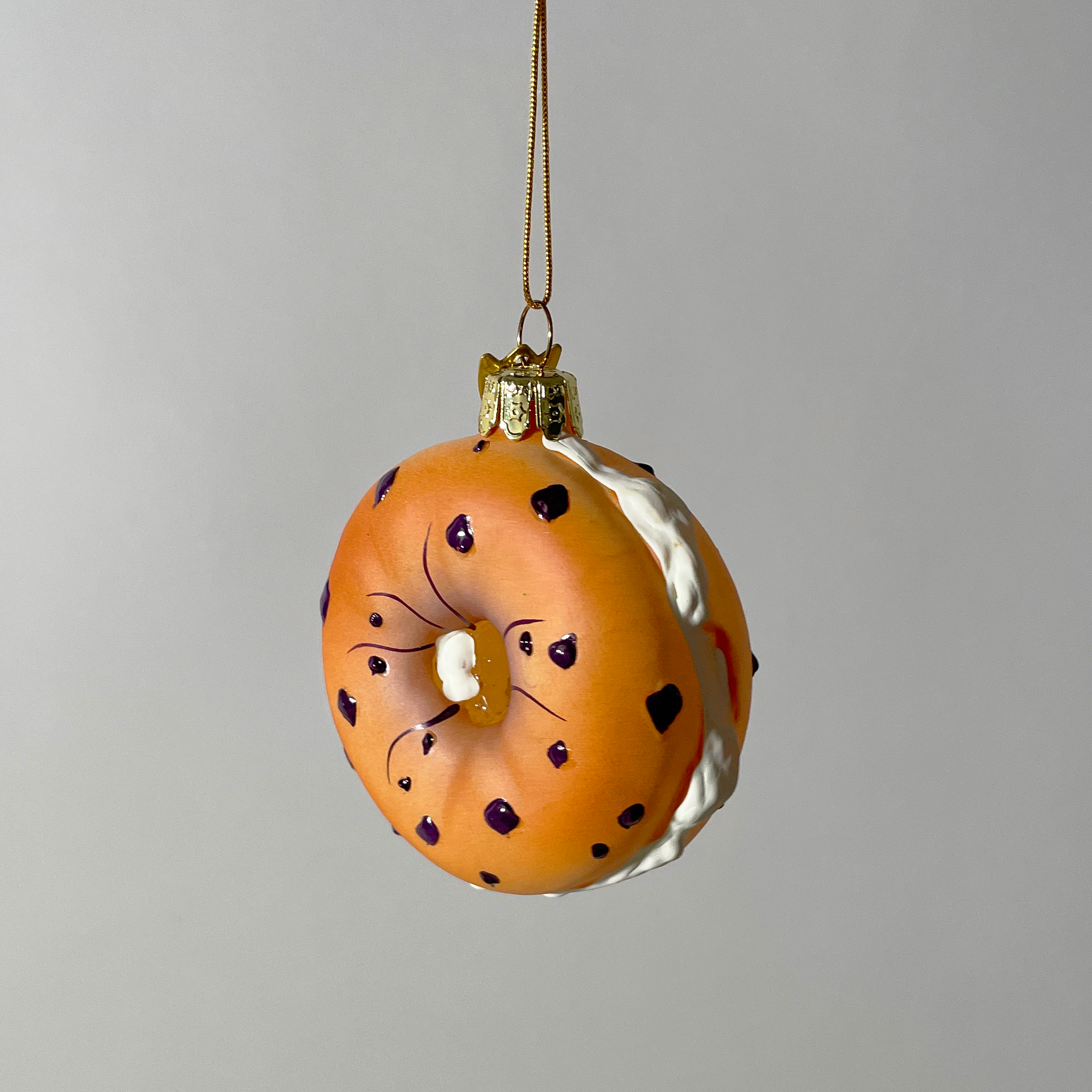 Assorted Bagels Blown Glass Ornaments