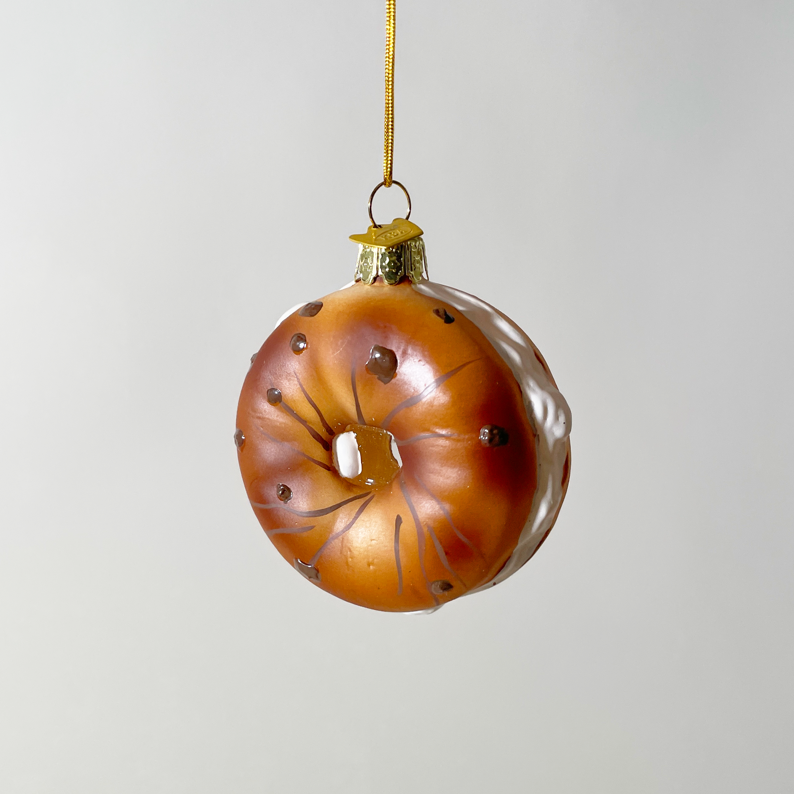 Assorted Bagels Blown Glass Ornaments