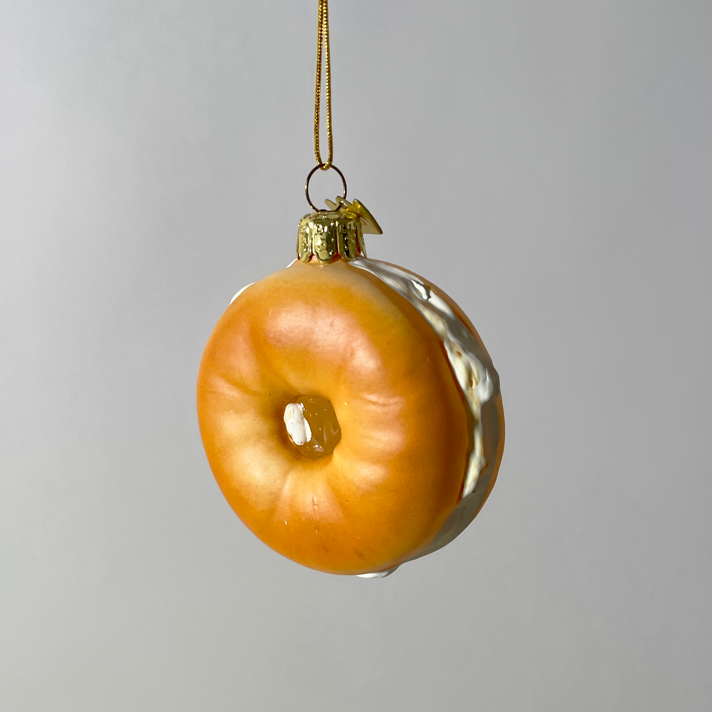 Assorted Bagels Blown Glass Ornaments