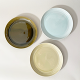 LOIS The Store Tripware Japanese Recycled Ceramic Plates - Water Blue, Hay, & Olive