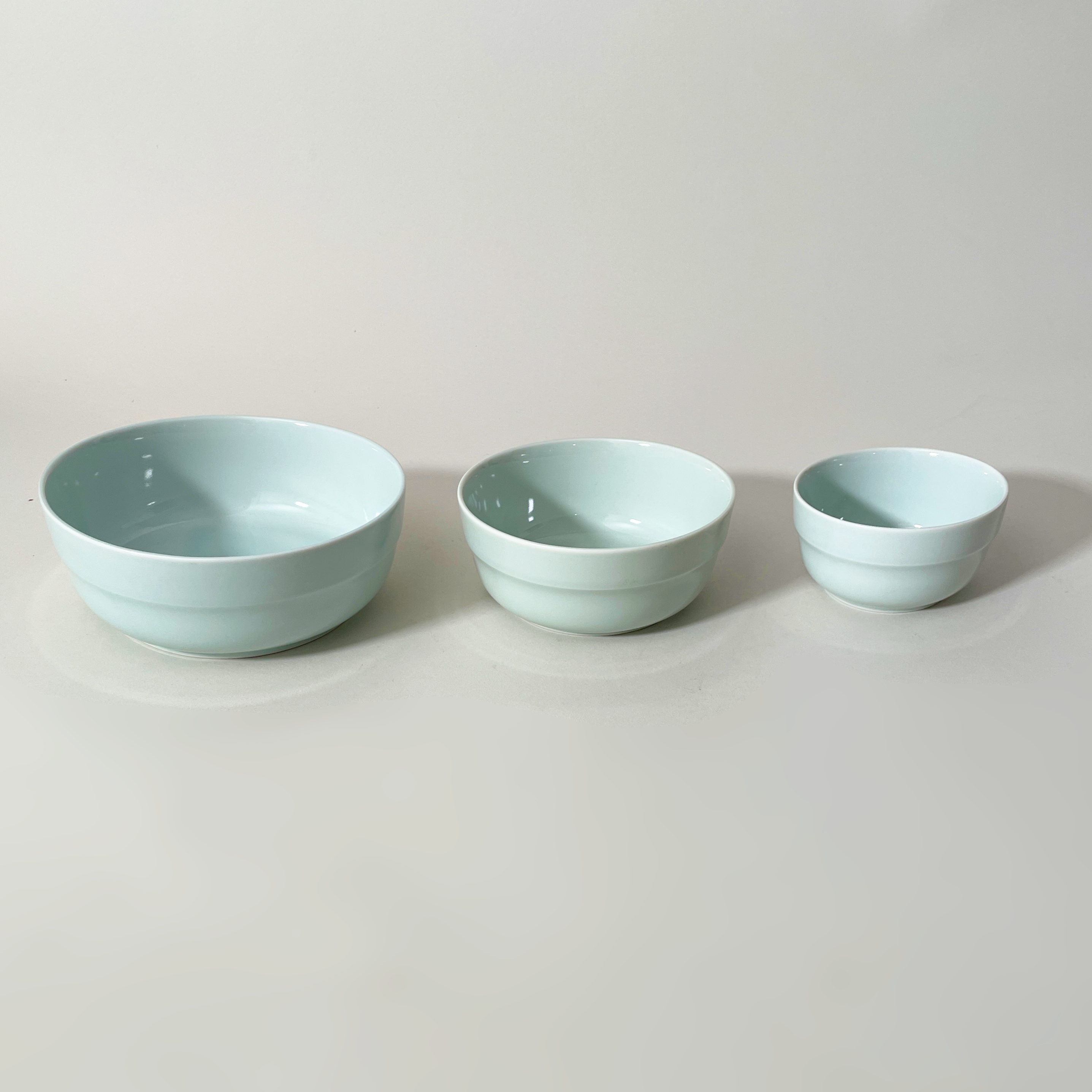 LOIS The Store Tripware Japanese Recycled Ceramic Round Bowls, Water Blue - Small, Medium, & Large