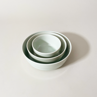 LOIS The Store Tripware Japanese Recycled Ceramic Round Bowls, Water Blue