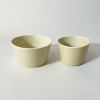 LOIS The Store Tripware Japanese Recycled Ceramic Straight-Sided Bowls, Hay - Large & Small