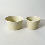 LOIS The Store Tripware Japanese Recycled Ceramic Straight-Sided Bowls, Hay - Large & Small