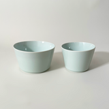 LOIS The Store Tripware Japanese Recycled Ceramic Straight-Sided Bowls, Water Blue - Large & Small