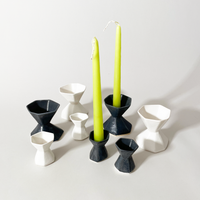 Lauren HB Studio - Geometric Candlestick Holders - R&D Goods