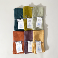 Linen Tales Set of 2 Stone-Washed Linen Napkins Group