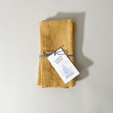 Linen Tales Set of 2 Stone-Washed Linen Napkins Honey