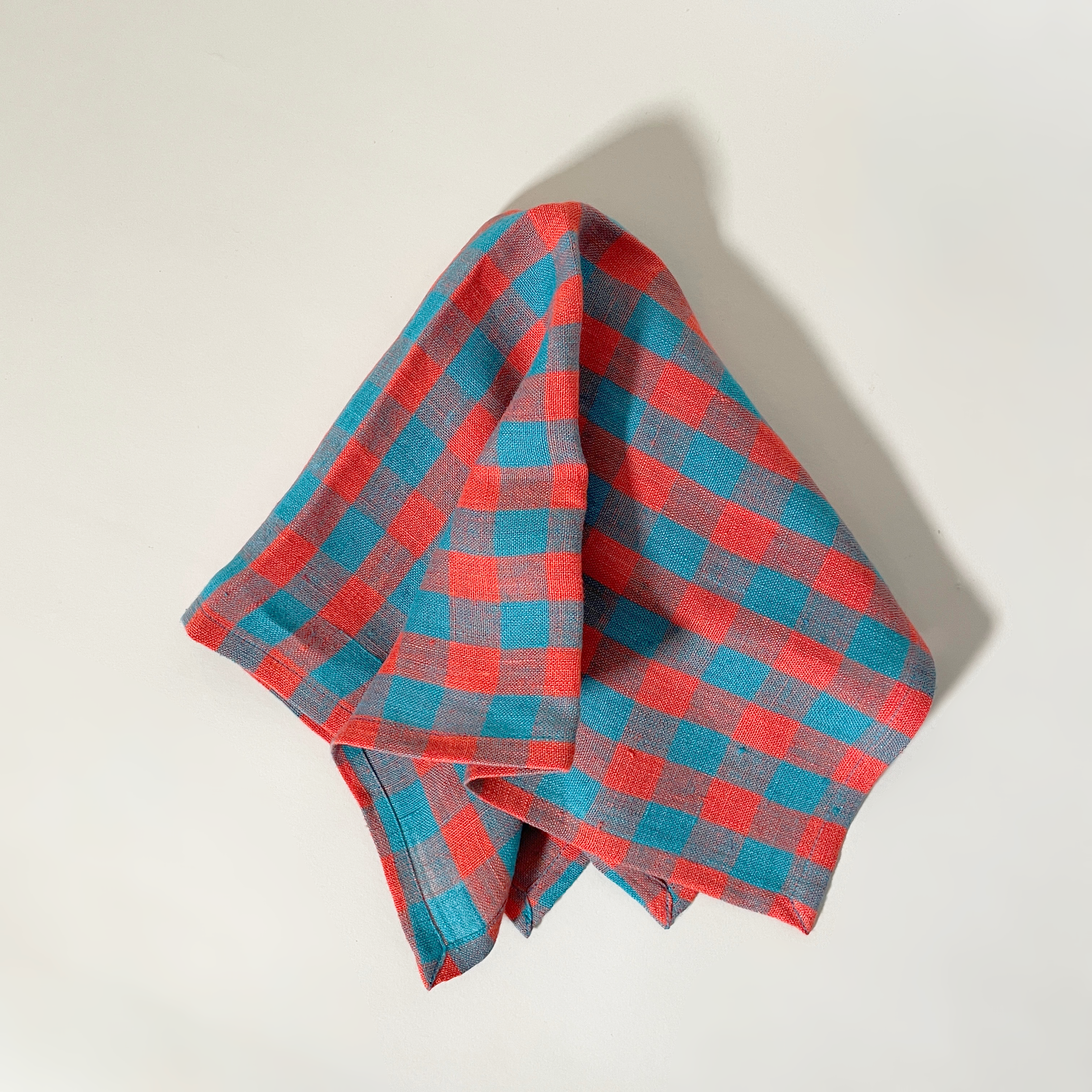 Linen Gingham Napkins, Set of 2