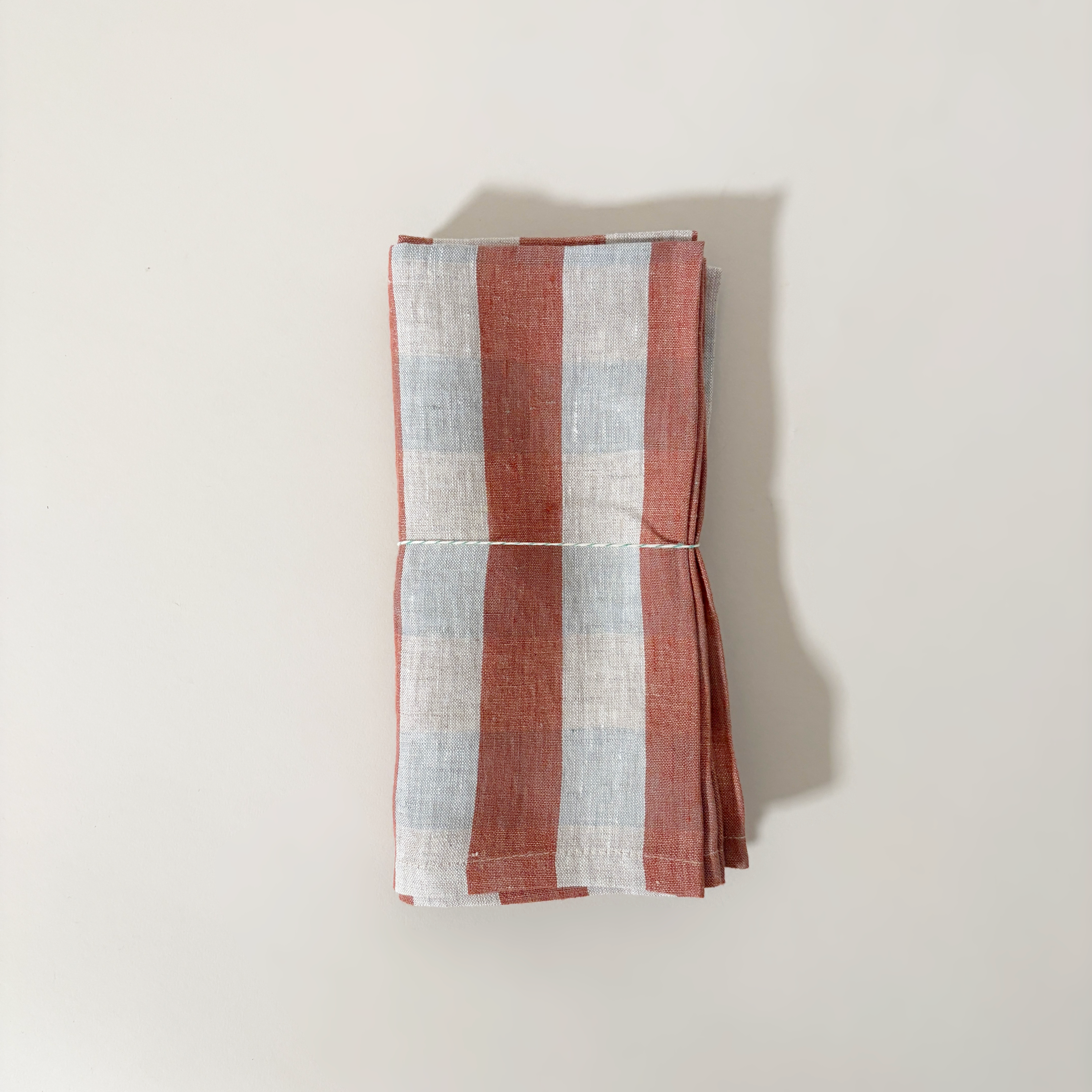 Linen Gingham Napkins, Set of 2