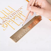 Solid Brass Folding Ruler