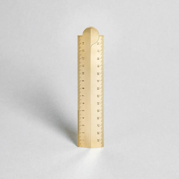 Solid Brass Folding Ruler