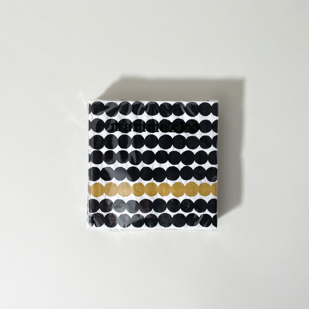 Black Circles Paper Cocktail Napkins, Pack of 20