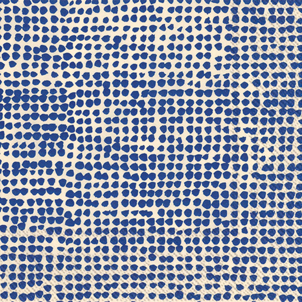 Marimekko Blue Dot Paper Cocktail Napkins
