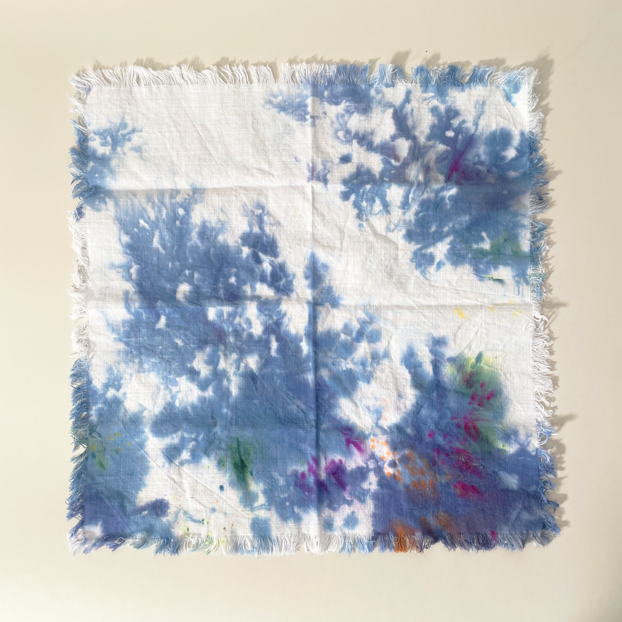Merle Works Hand-dyed Linen Napkins, Set of 2, Flat