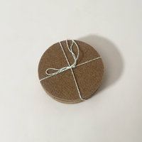 Metz Textil & Design Wool Felt Round Coasters, Cashmere