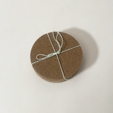 Metz Textil & Design Wool Felt Round Coasters, Cashmere