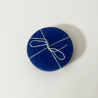 Metz Textil & Design Wool Felt Round Coasters, Ultramarine