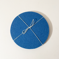 Metz Textil & Design Wool Felt Round Trivets, Niagara