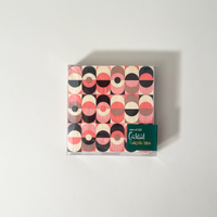Mod Lounge Paper Company Mid-Century Modern Paper Cocktail Napkins, Pink Ovals