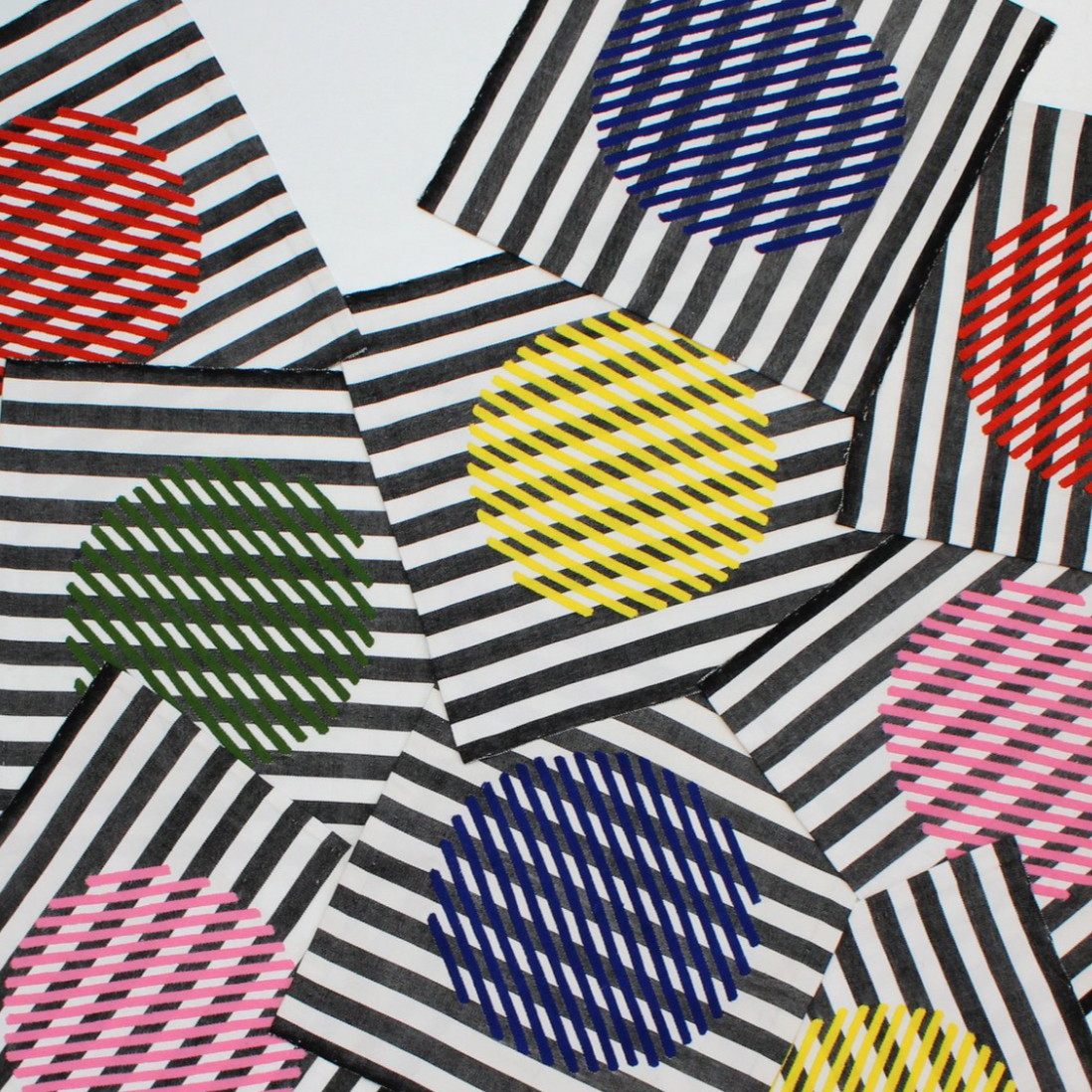 Molly Fitzpatrick "Ball Tapestry" – Assorted Colors, 100% Cotton, 20" x 20"