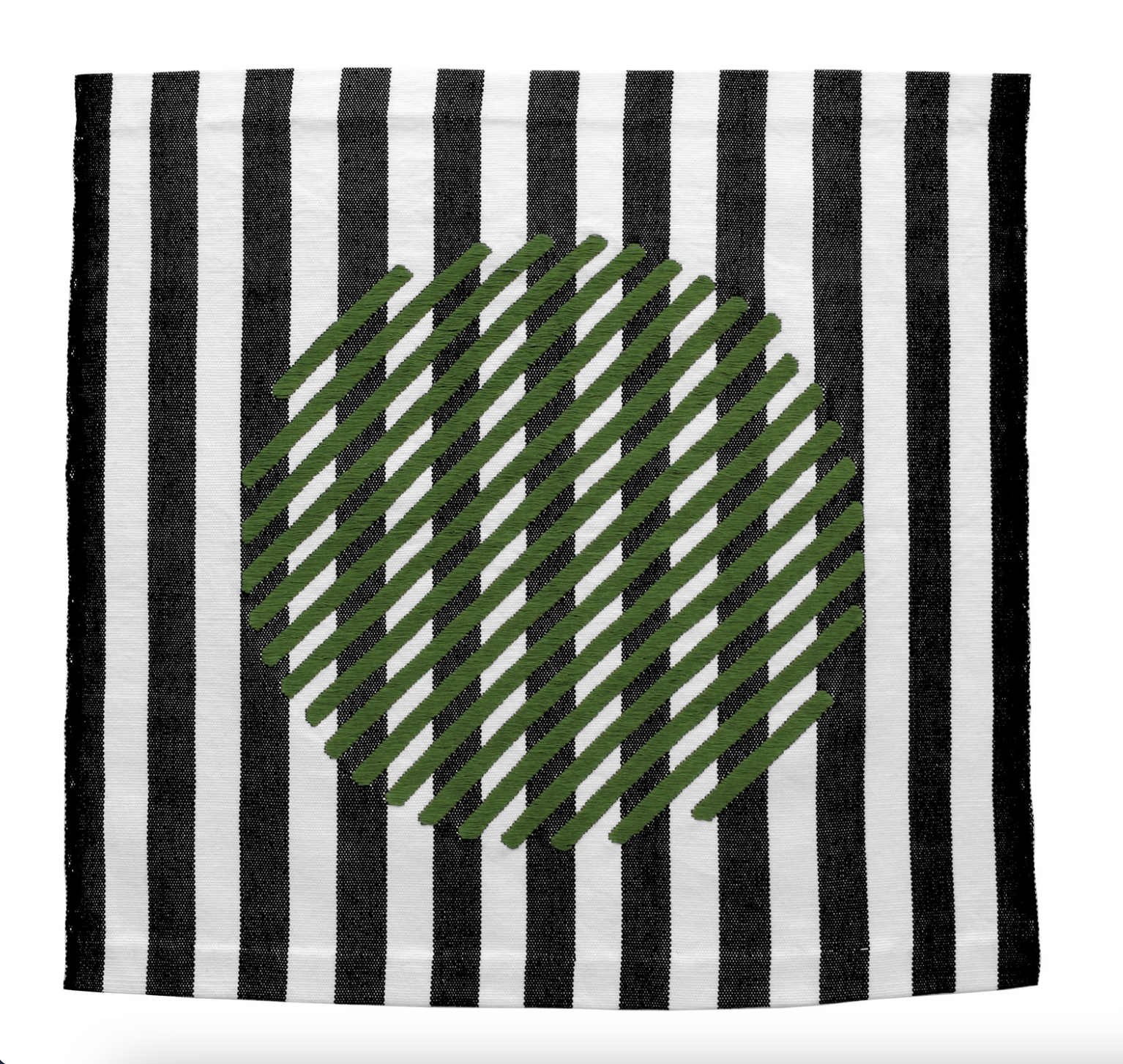 Molly Fitzpatrick Green "Ball Tapestry" – 100% Cotton, 20" x 20"