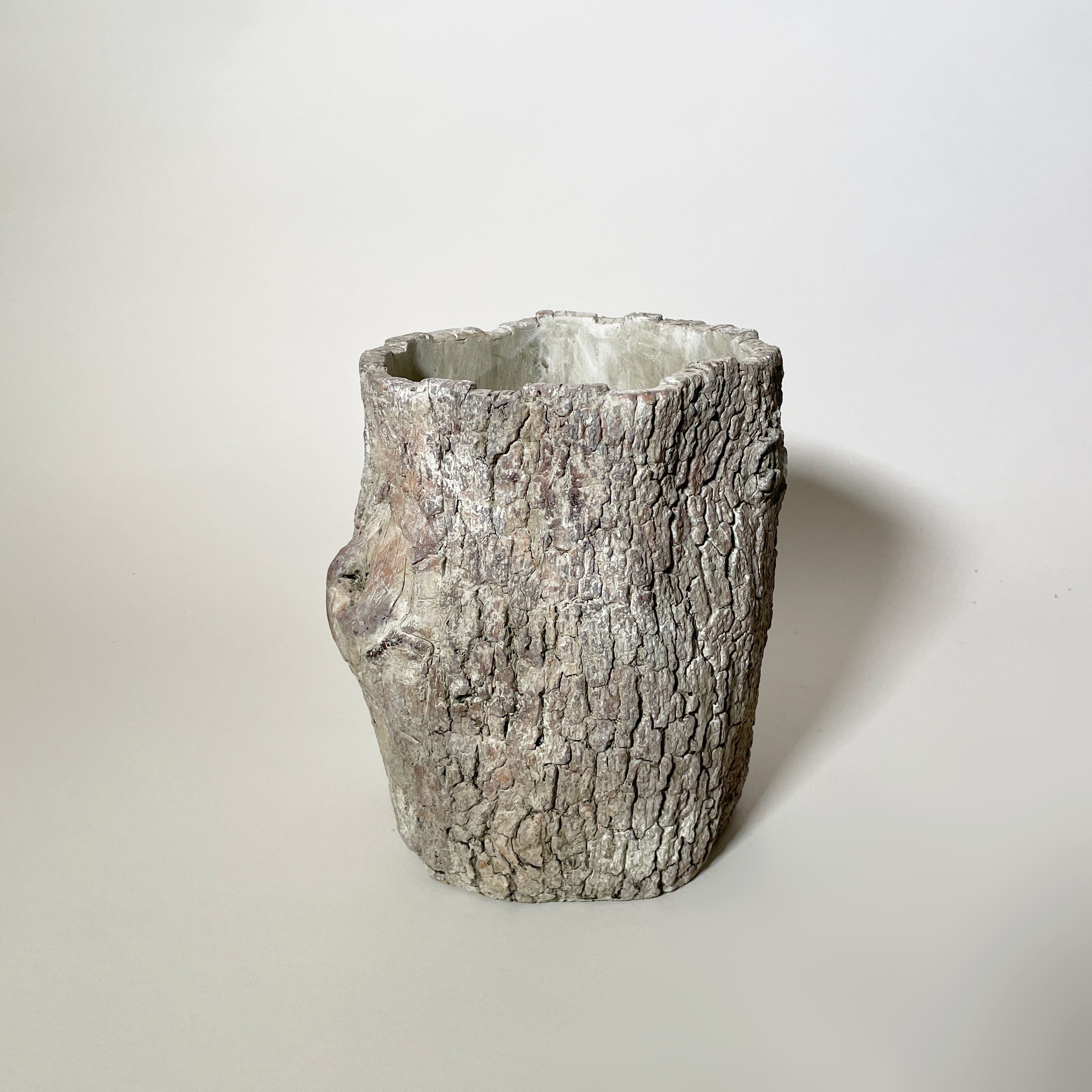 Faux Bois Log Planters