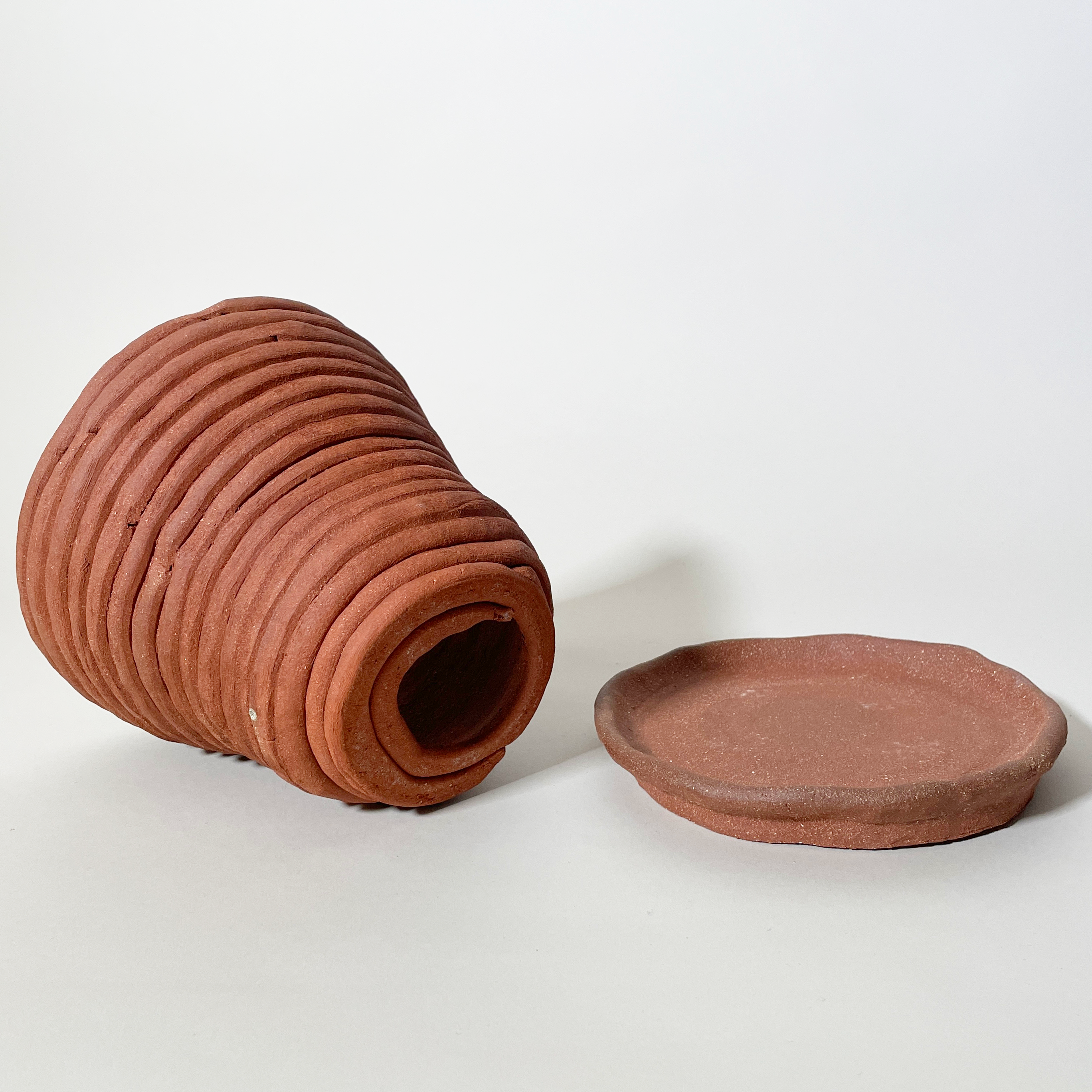 Small Hand-Coiled Ceramic Pots