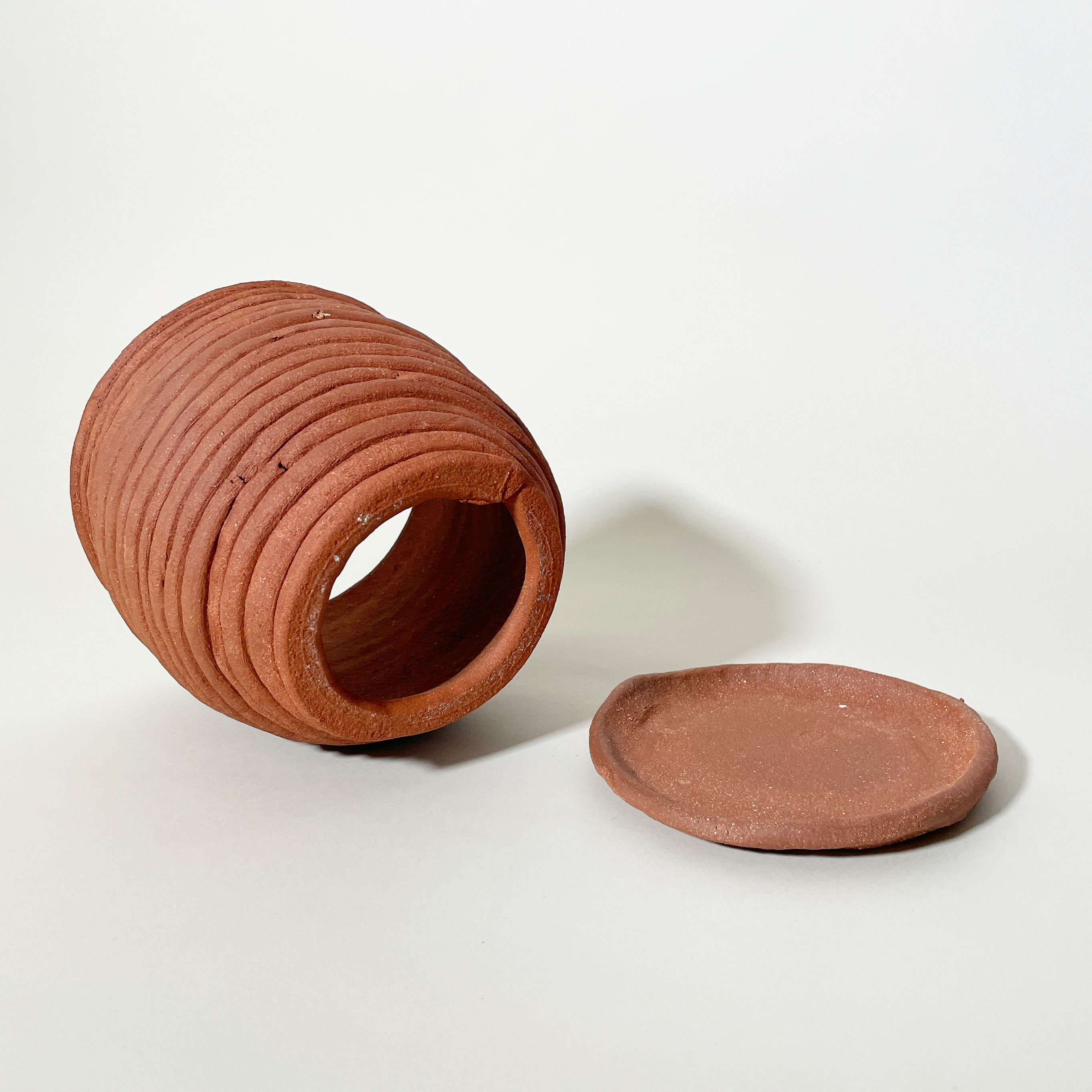Small Hand-Coiled Ceramic Pots