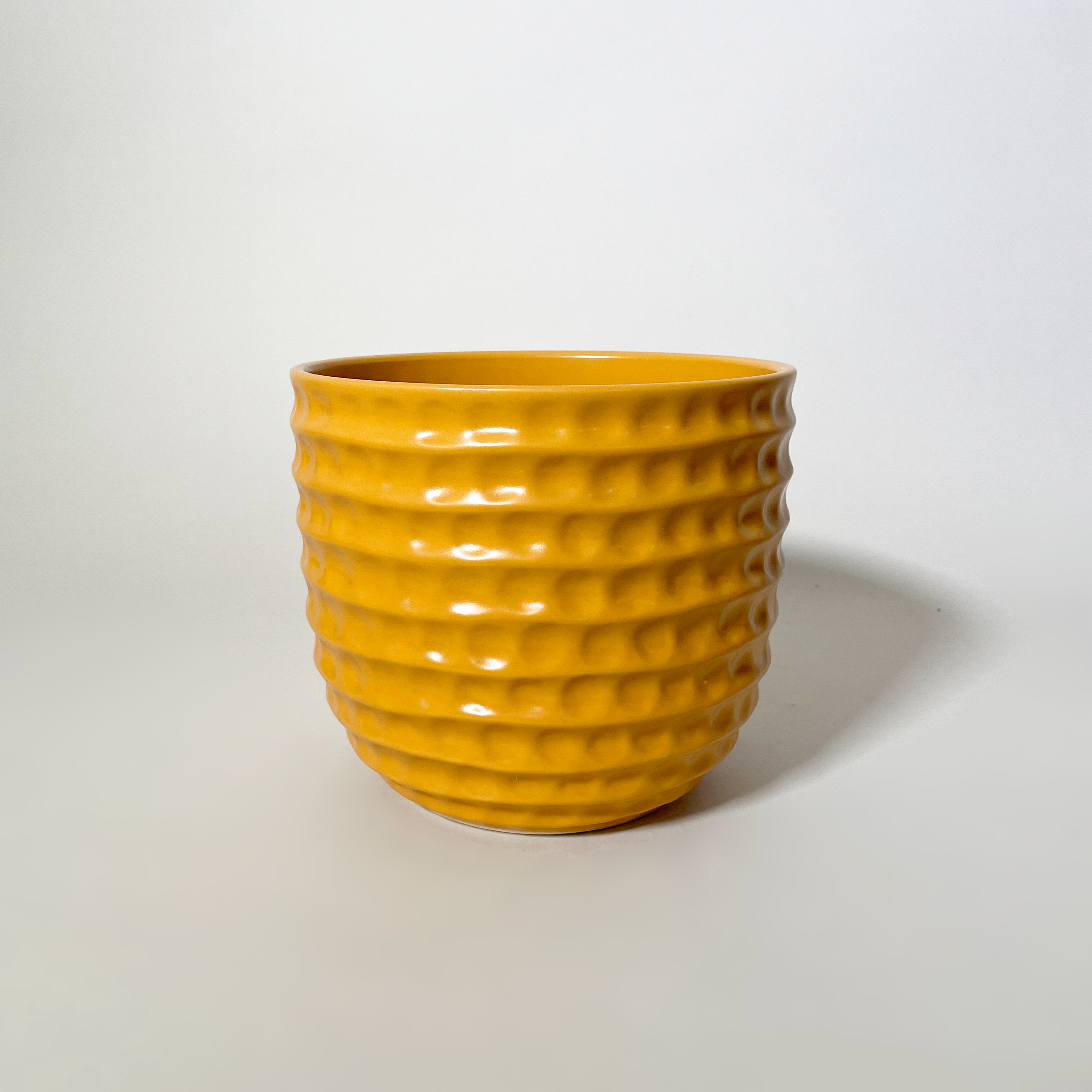 Honeycomb Planters, Mustard